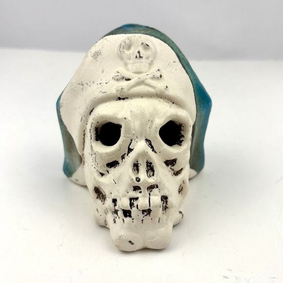 VTG Rare Pirate Skull Ceramic Pottery Zenith Inc 1968 Japan Crossbones - Picture 1 of 14